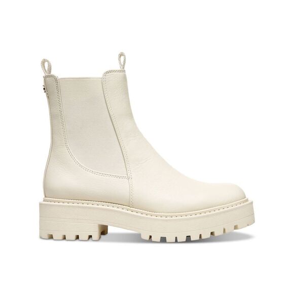 NWT SAM EDELMAN Womens Ivory Waterproof Laguna Round Toe Block Heel Booties 7 M - Picture 3 of 5